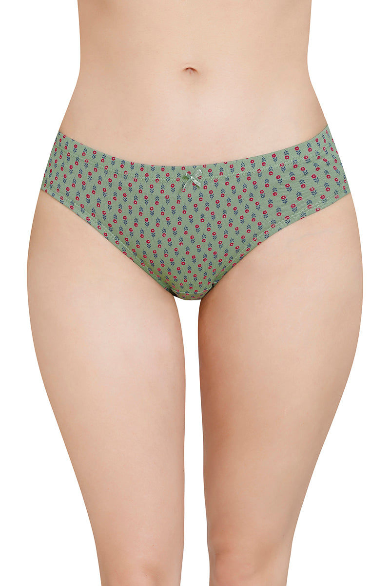Inner Elastic Printed Mid Rise Bikini Panty (Pack of 3) - Image 2 of 7