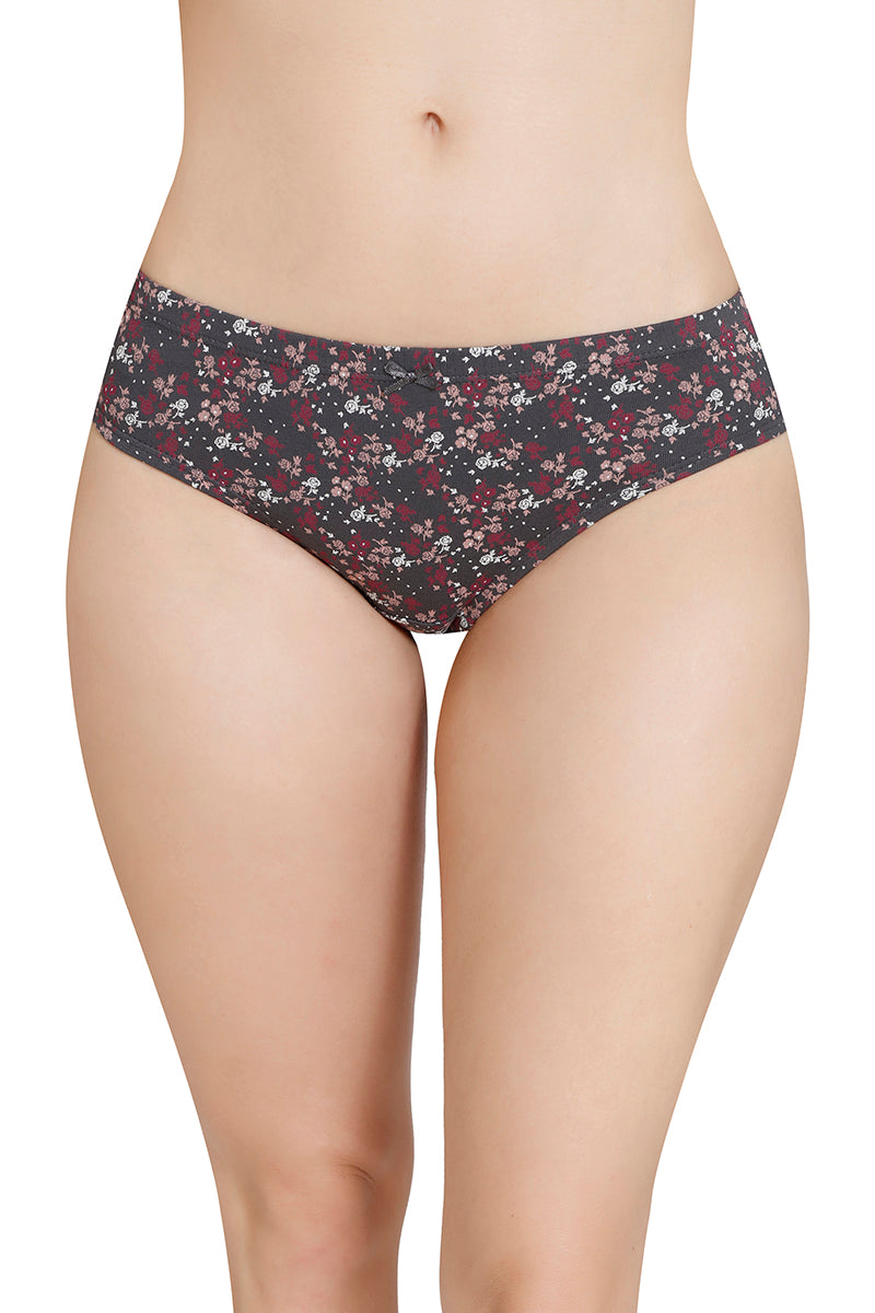 Inner Elastic Printed Mid Rise Bikini Panty (Pack of 3) - Image 2 of 7