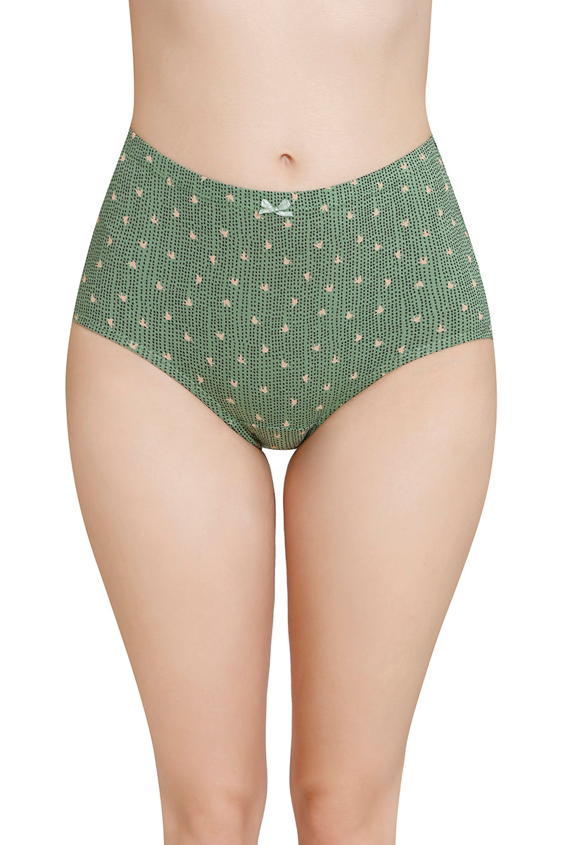 Inner Elastic Printed High Rise Full Brief Panty (Pack of 3) - Image 4 of 7