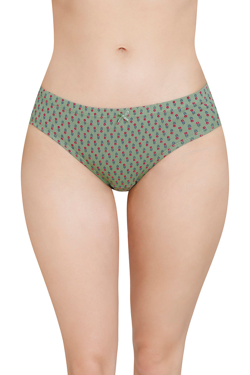 Inner Elastic Printed Mid Rise Bikini Panty (Pack of 3) - Image 2 of 7