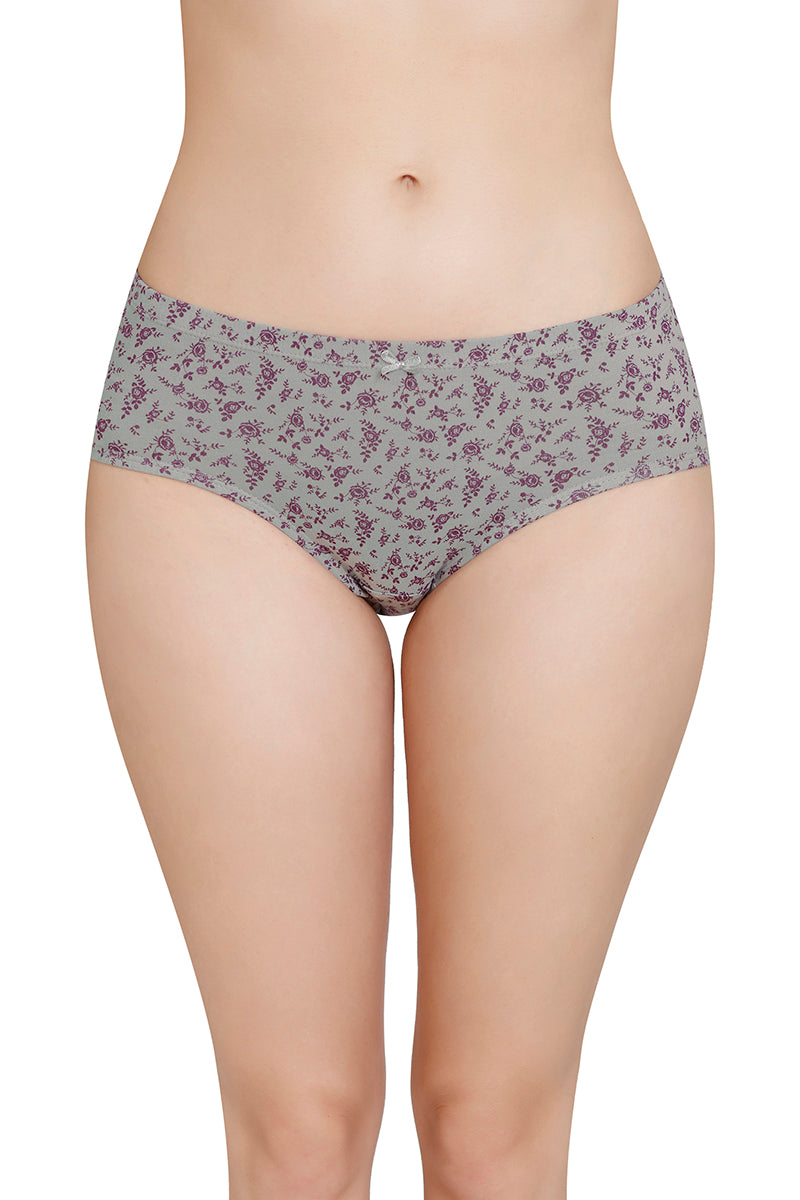 Inner Elastic Printed Mid Rise Hipster Panty (Pack of 3)