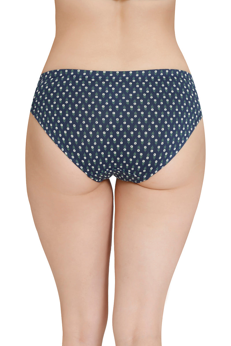 Inner Elastic Printed Mid Rise Bikini Panty (Pack of 3) - Image 6 of 7