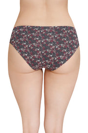 Inner Elastic Printed Mid Rise Bikini Panty (Pack of 3)