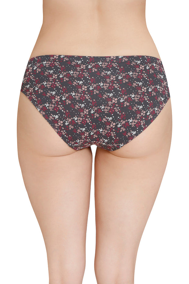 Inner Elastic Printed Mid Rise Bikini Panty (Pack of 3)