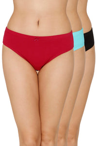 Inner Elastic Full Coverage Mid Rise Bikini Panty (Pack of 3) thumbnail 1