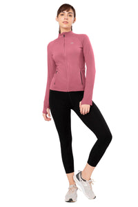 Energize Performance Full Sleeve Active Jacket - Heather Rose thumbnail 9