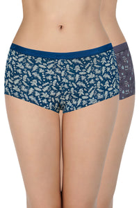 Print Low Rise Boyshort Panties (Pack of 2) thumbnail 1