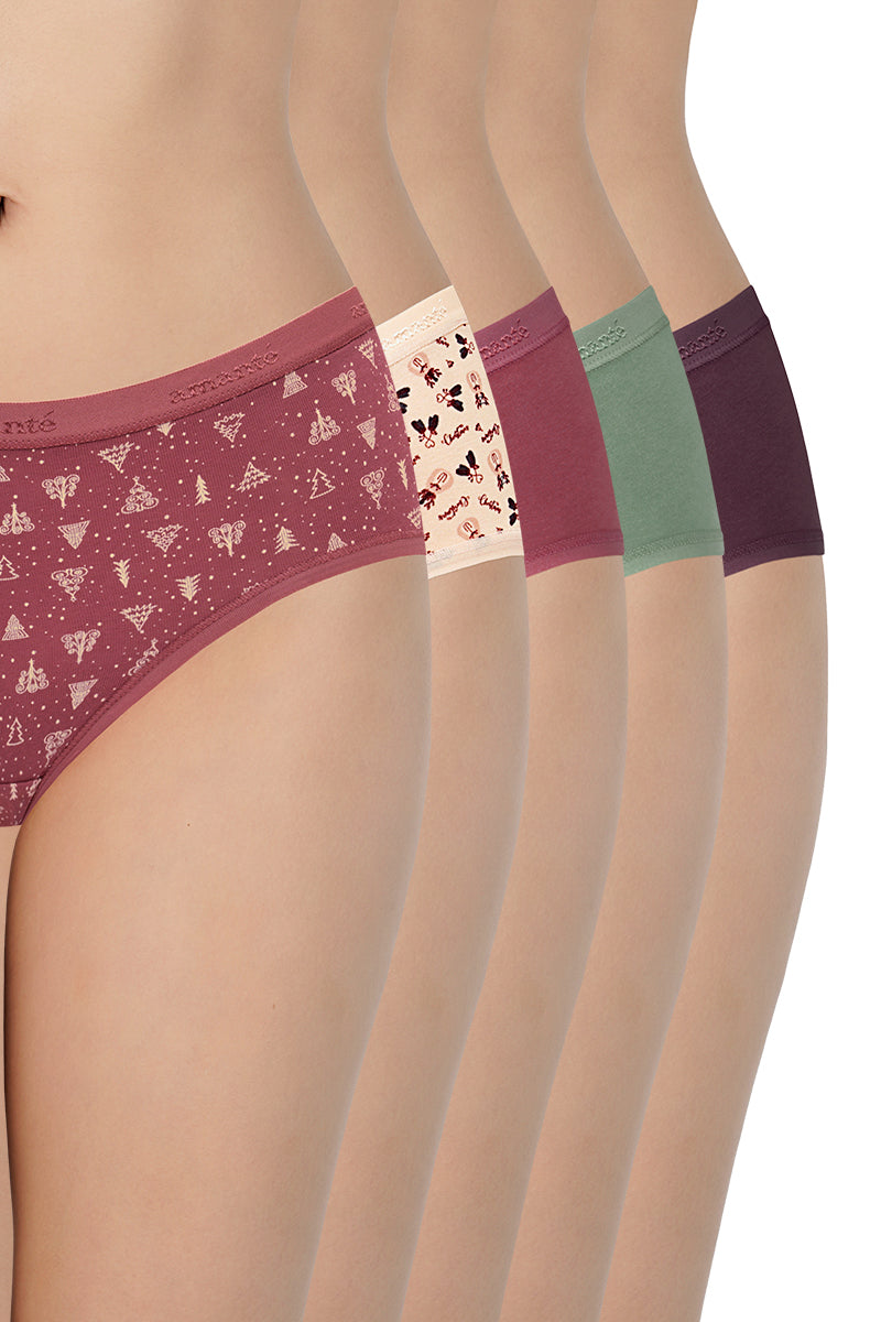 Assorted Low Rise Hipster Panties (Pack of 5) - Image 1 of 6