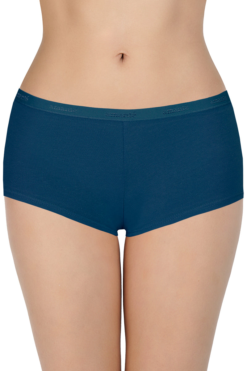 Solid Low Rise Boyshort Panties (Pack of 2)