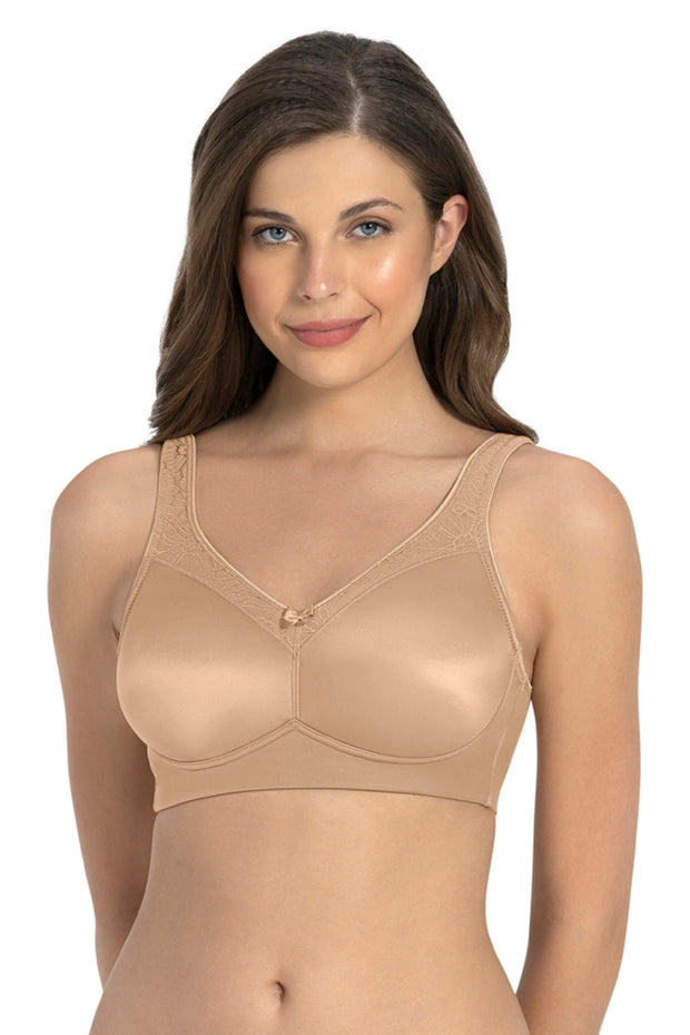 Elegant Support Non-padded & Non-wired Bra - Sandalwood