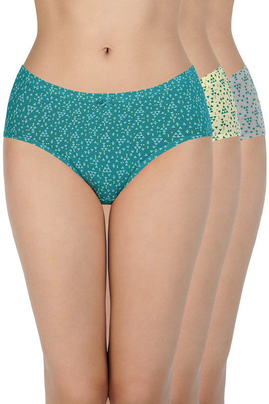 Printed Mid Rise Hipster (Pack of 3)
