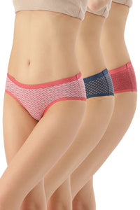 Low Rise Printed Hipster (Pack of 3) - color option