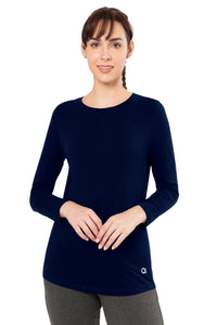 Essential Long Sleeve Round Neck T-Shirt - Midnight thumbnail 1