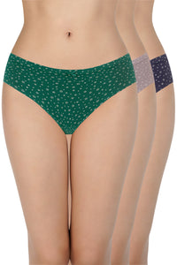 Inner Elastic Waistband Bikini Panty (Pack of 3) - color option