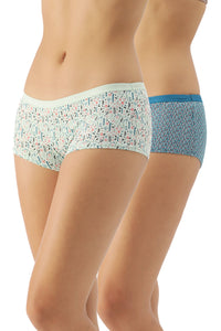Printed Low Rise Boyshorts (Pack of 2) - color option