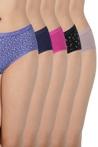 Assorted Low Rise Hipster Panties (Pack of 5) - color option