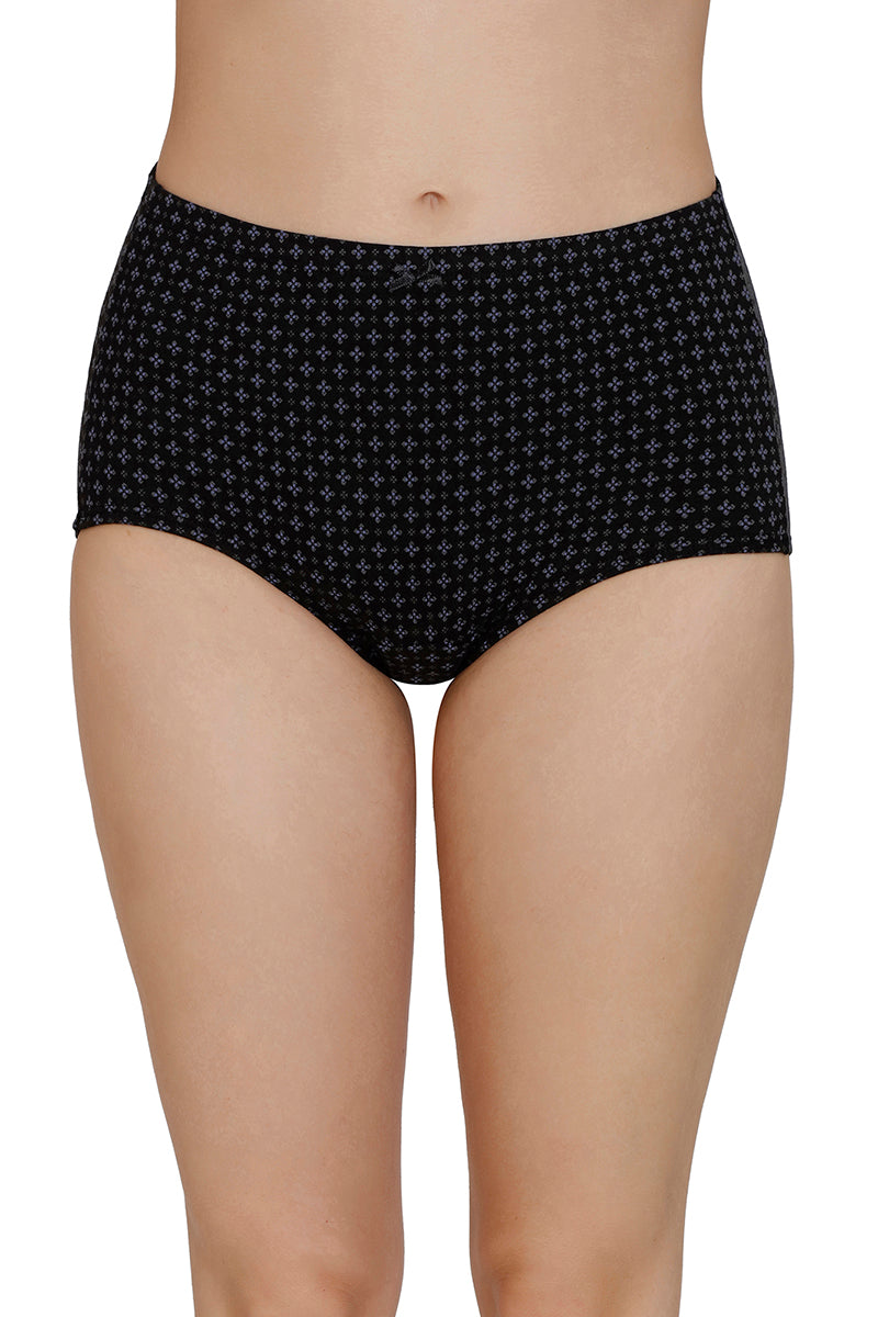 Inner Elastic Print High Rise Full Brief Panties (Pack of 3) - Image 6 of 7