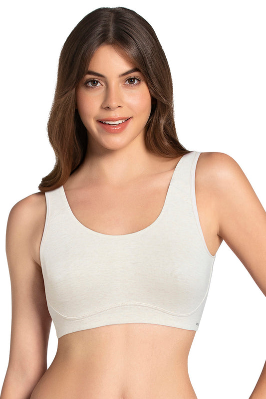 All Day Lounge Non-padded & Non-wired Bra - Oatmeal Marl