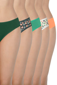Assorted Low Rise Bikini (Pack of 5) - C518 thumbnail 1