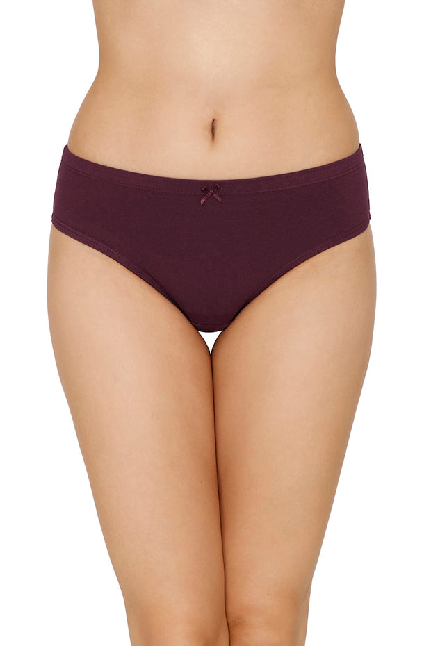Inner Elastic Full Coverage Mid Rise Bikini Panty (Pack of 3)