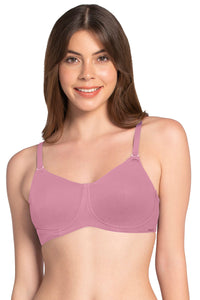 Essential Comfort Non-Padded Non-Wired Bra - Cashmere Rose - color option