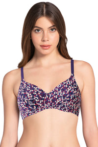 Cotton Dream Padded Non Wired T-shirt Bra - Blue Shadow Pr thumbnail 1
