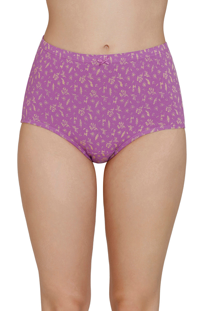 Inner Elastic Print High Rise Full Brief Panties (Pack of 3) - Image 2 of 7