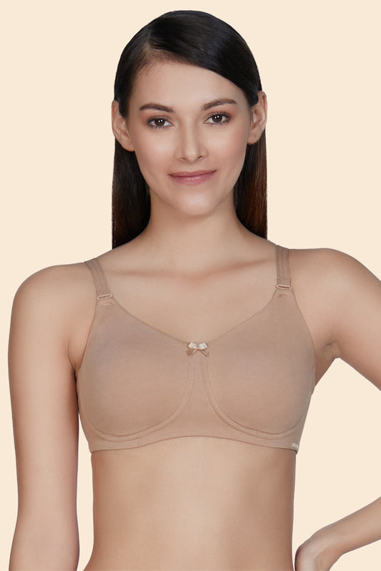 DOLINO® Lifestyle Cotton Bra Non Padded and Non Wired Bra for