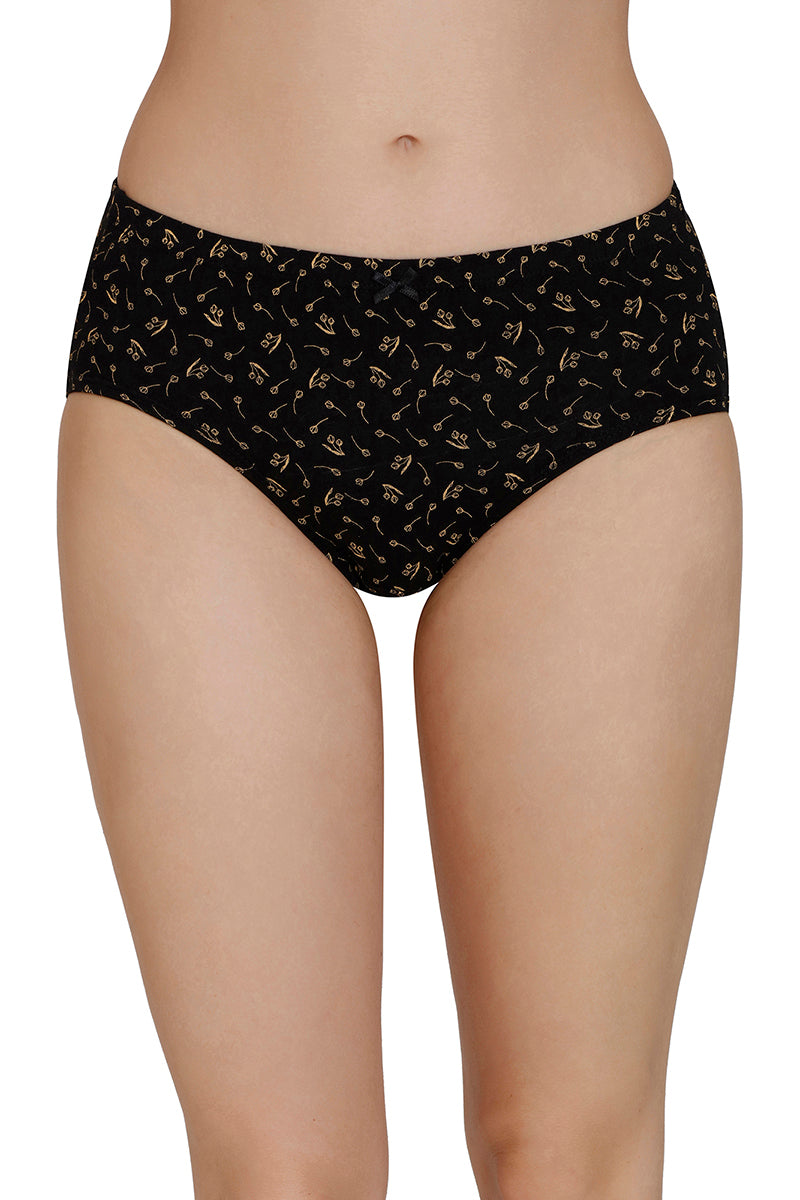 Inner Elastic Print Mid Rise Hipster Panties (Pack of 3)