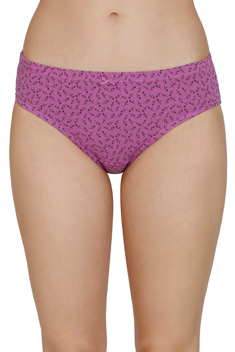 Inner Elastic Print Mid Rise Bikini Panties (Pack of 3) - Image 2 of 7