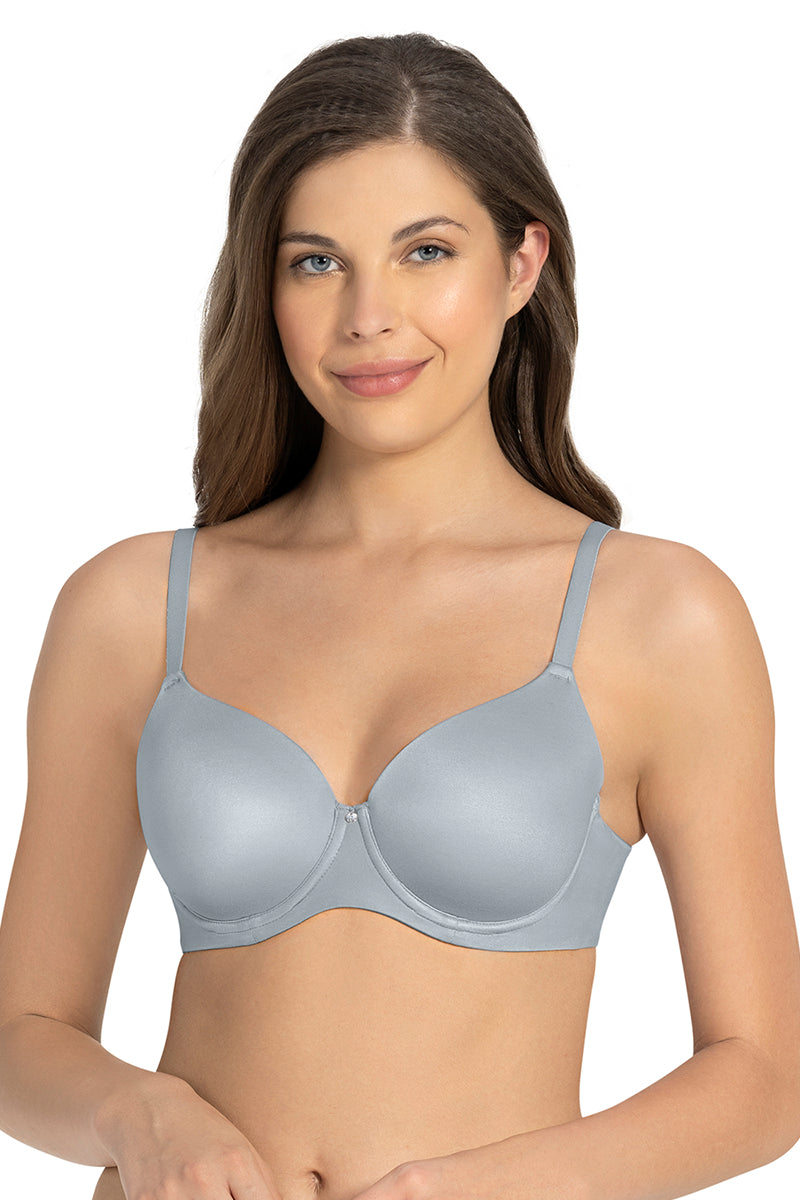 Cloudsoft Padded & Wired Bra - Soft Gray