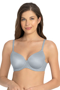 Cloudsoft Padded & Wired Bra - Soft Gray thumbnail 2