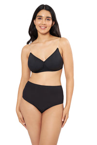 Classic Backless Padded & Non-wired Bra - Black - color option