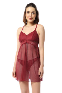 Eternal Bliss Non-padded Non-wired Babydoll - Rio Red thumbnail 1