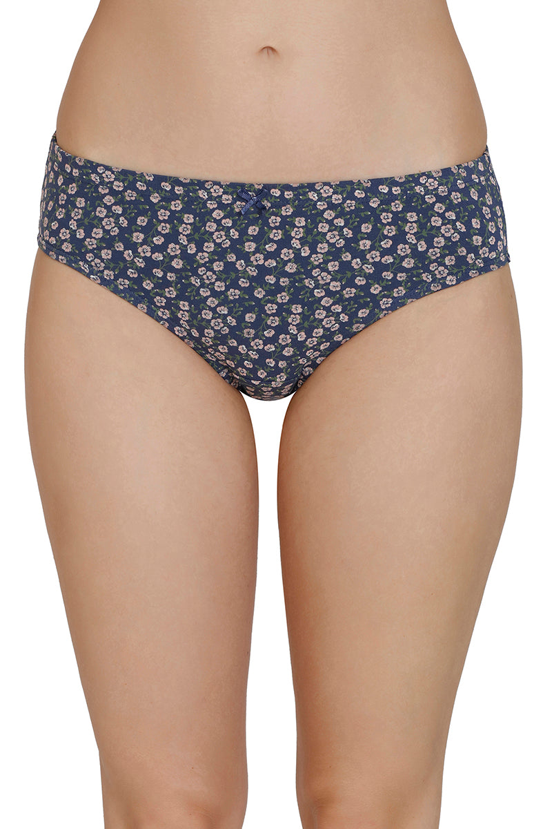 Inner Elastic Print Mid Rise Bikini Panties (Pack of 3) - Image 3 of 7