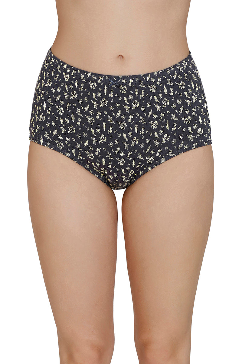 Inner Elastic Print High Rise Full Brief Panties (Pack of 3) - Image 4 of 7