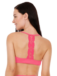 Front Closure Racerback Bikini Top - Fandango Pink thumbnail 2