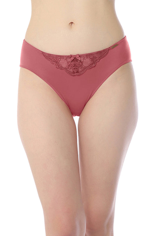Sheer Luxe Bikini Panty - Autumn Rose & Dusty Rose