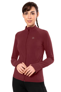 Energize Performance Full Sleeve Active Jacket - Chocolate Truffle thumbnail 2
