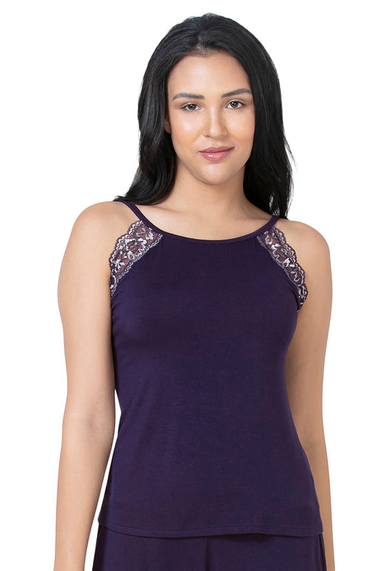 Lace Touch Sleep Camisole - Midnight