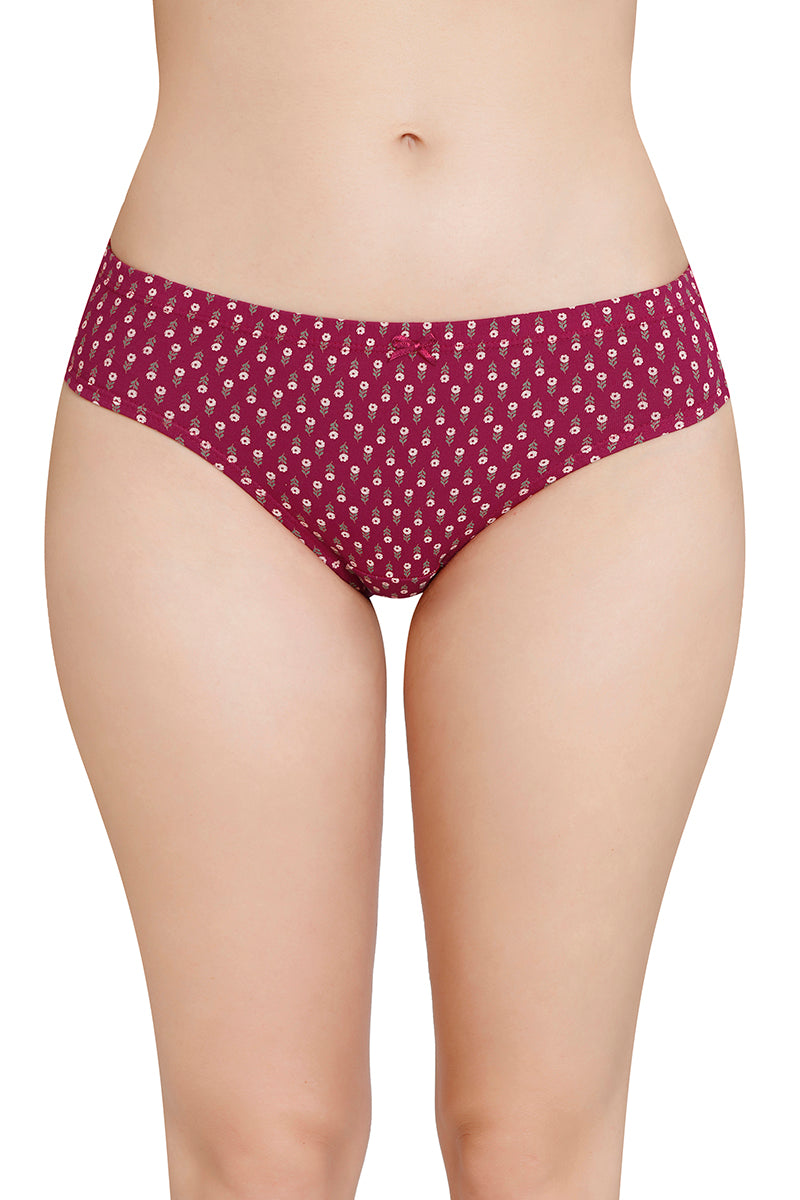 Inner Elastic Printed Mid Rise Bikini Panty (Pack of 3) - Image 4 of 7