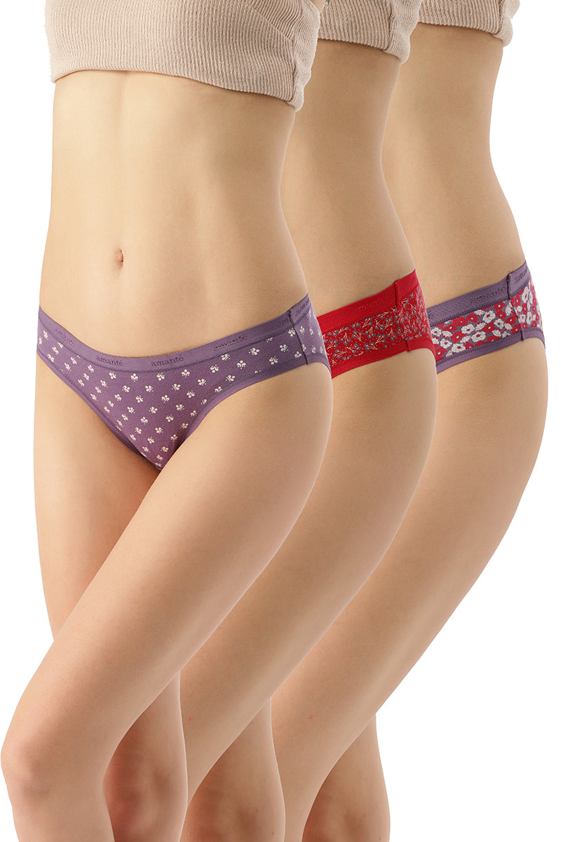 Low Rise Printed Bikini (Pack of 3) - Image 1 of 11