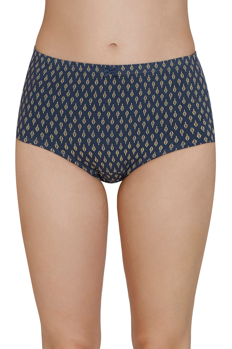 Inner Elastic Print High Rise Full Brief Panties (Pack of 3) - Image 6 of 7