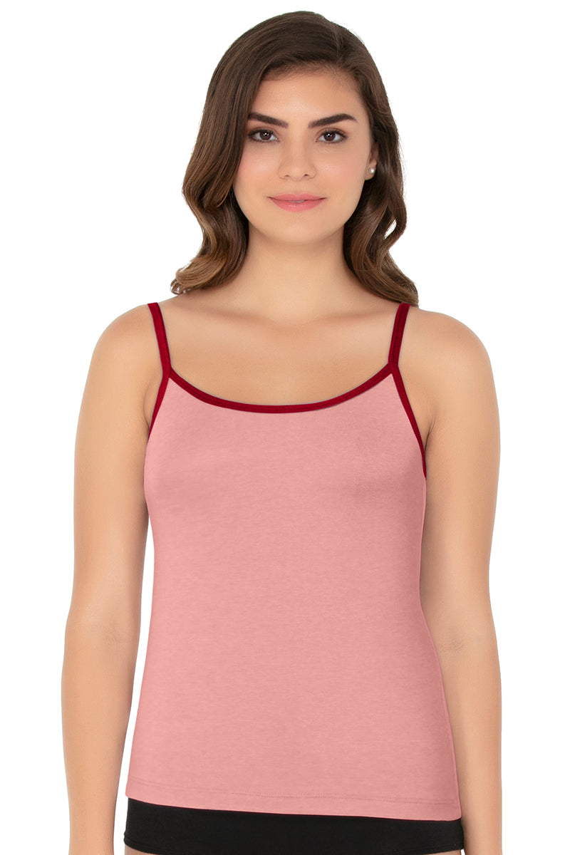 Cotton Camisole - Rose T-Crimson