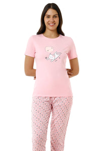Scoop Neck Sleep Tee - Almond Blossom - color option