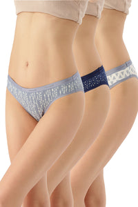 Low Rise Printed Bikini (Pack of 3) - color option