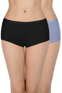 Low Rise Solid Boyshort Panties (Pack of 2) thumbnail 1