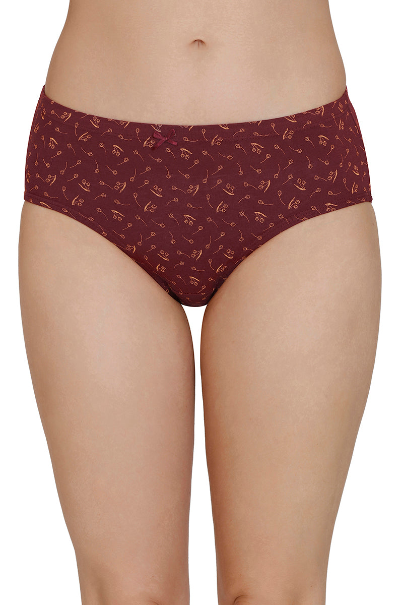Inner Elastic Print Mid Rise Hipster Panties (Pack of 3) - Image 6 of 7