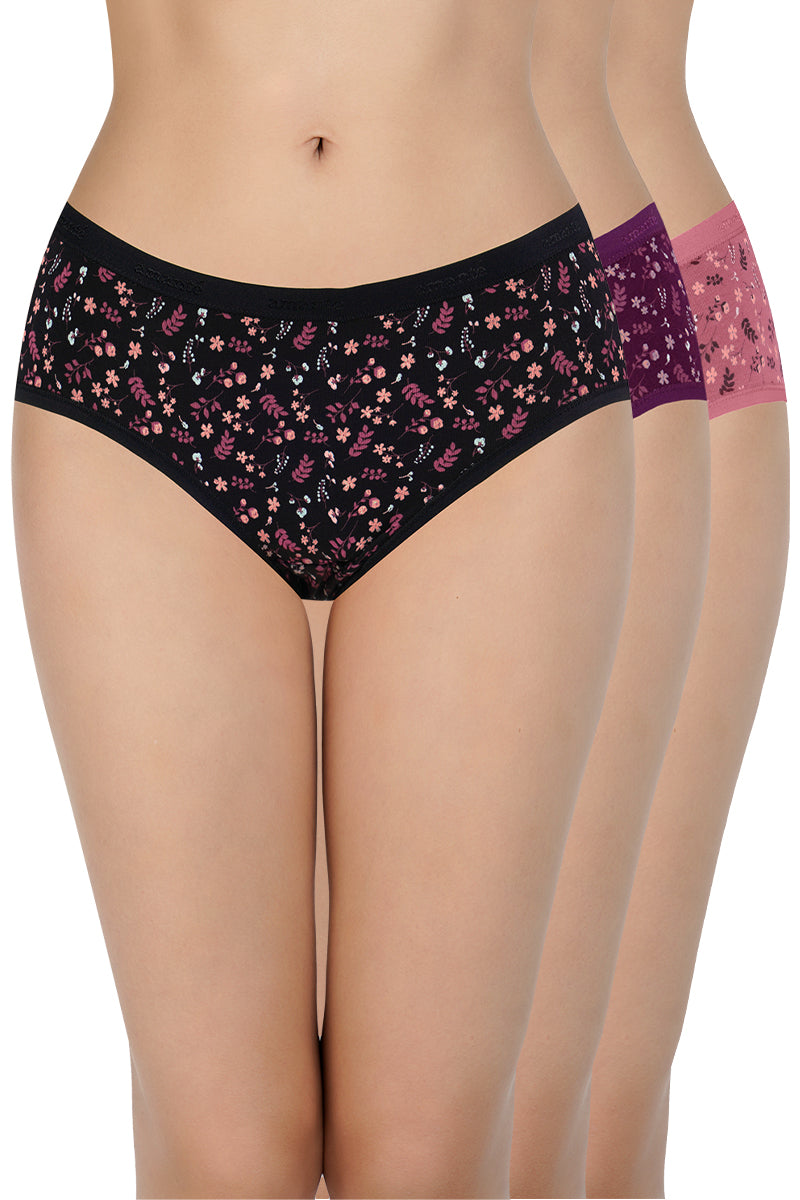 Low Rise Print Hipster Panties (Pack of 3) - Image 1 of 7