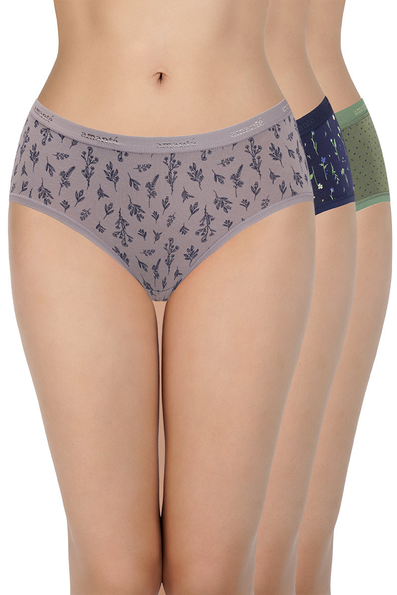 Print Low Rise Hipster Panties (Pack of 3) - Image 1 of 7